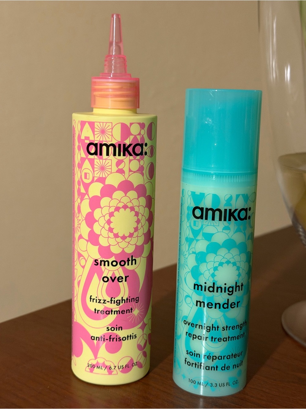Amika Midnight Mender & Smooth Over Set